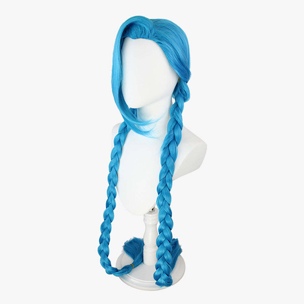 League Of Legends LOL Arcane Jinx Blue Cosplay Wig-Cosplay Instrumentality Project