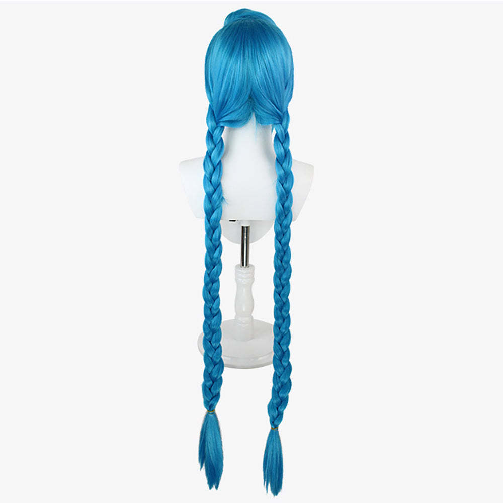 League Of Legends LOL Arcane Jinx Blue Cosplay Wig-Cosplay Instrumentality Project