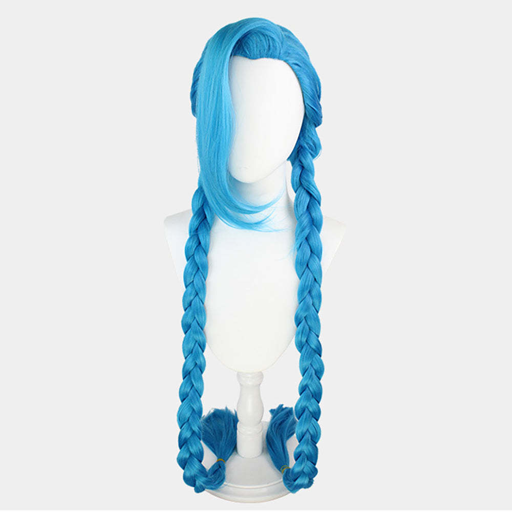 League Of Legends LOL Arcane Jinx Blue Cosplay Wig-Cosplay Instrumentality Project