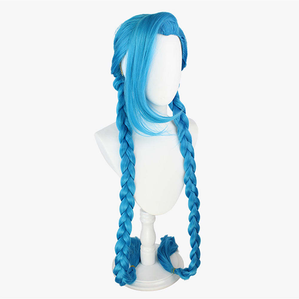 League Of Legends LOL Arcane Jinx Blue Cosplay Wig-Cosplay Instrumentality Project