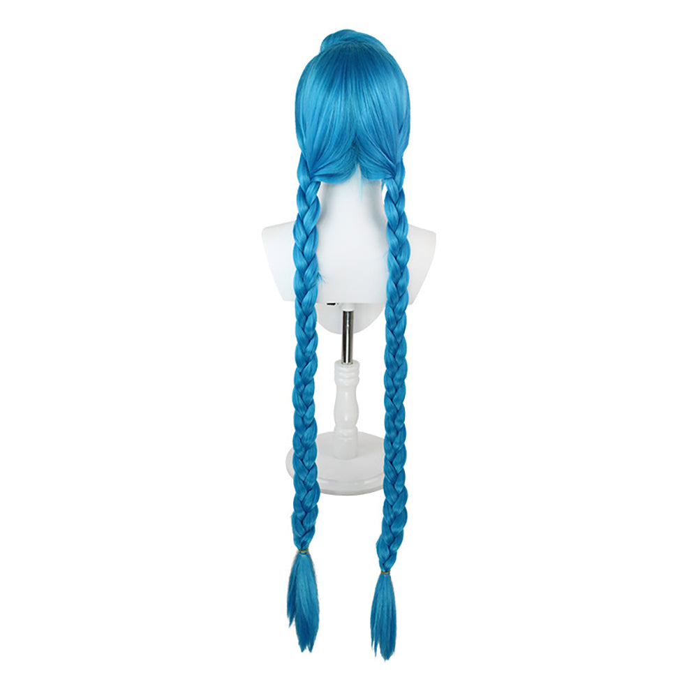 League Of Legends LOL Arcane Jinx Blue Cosplay Wig-Cosplay Instrumentality Project