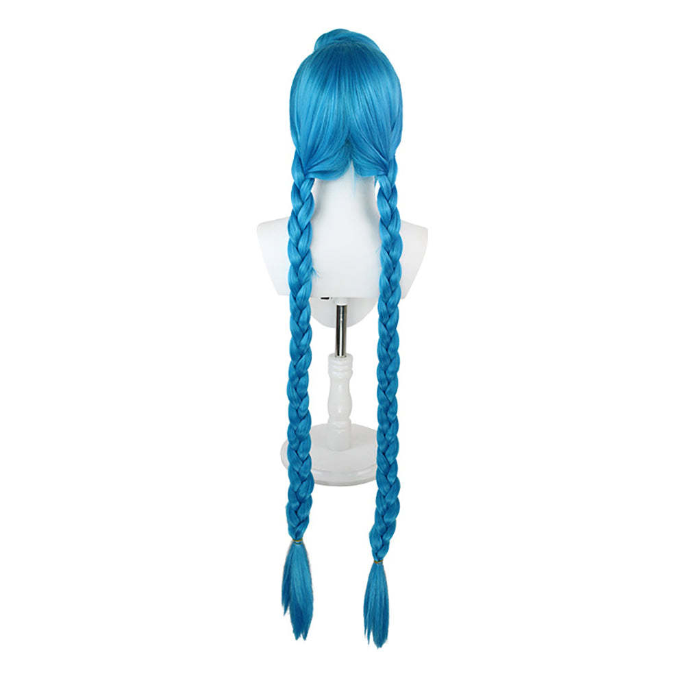 League Of Legends LOL Arcane Jinx Blue Cosplay Wig-Cosplay Instrumentality Project