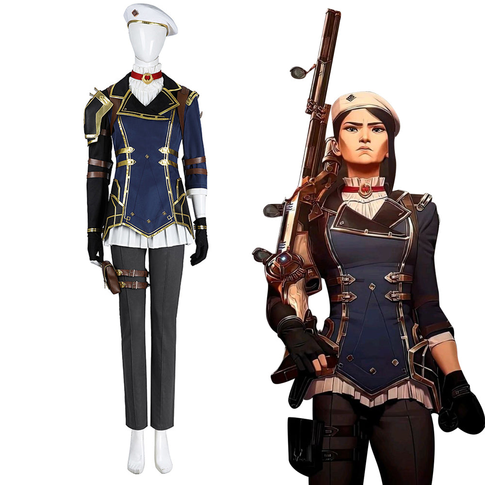 League of Legends Arcane 2 Caitlyn Kiramman the Sheriff of Piltover Cosplay Costume