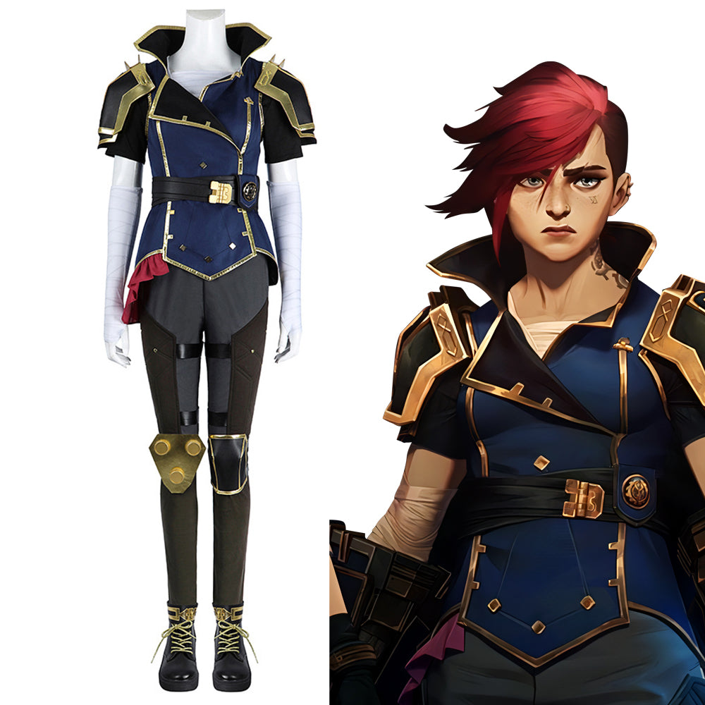 League of Legends Arcane 2 The Piltover Enforcer Vi Cosplay Costume