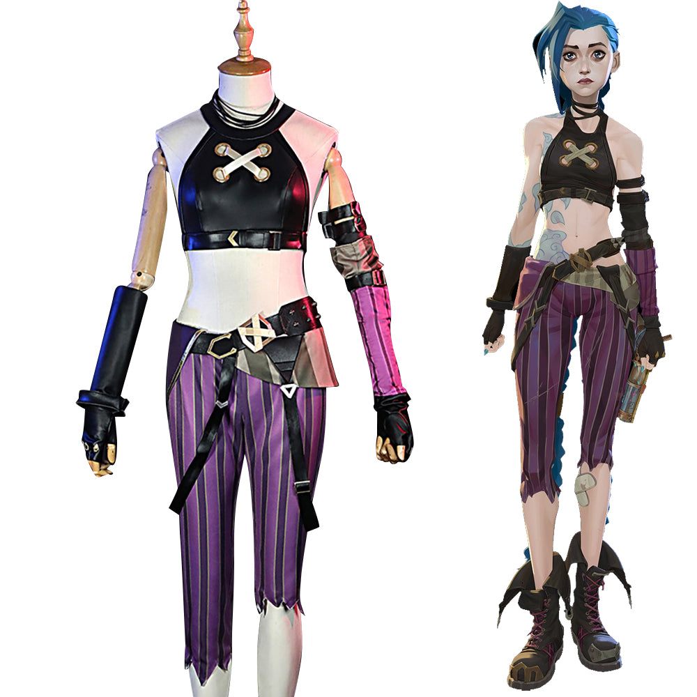 League of Legends Arcane The Loose Cannon Jinx Cosplay Costume