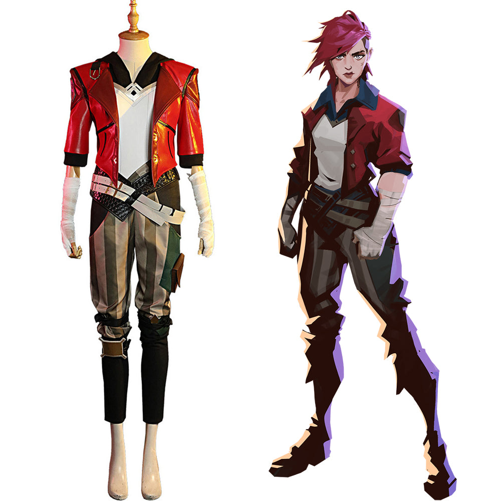 League of Legends Arcane The Piltover Enforcer Vi Cosplay Costume-Cosplay Instrumentality Project