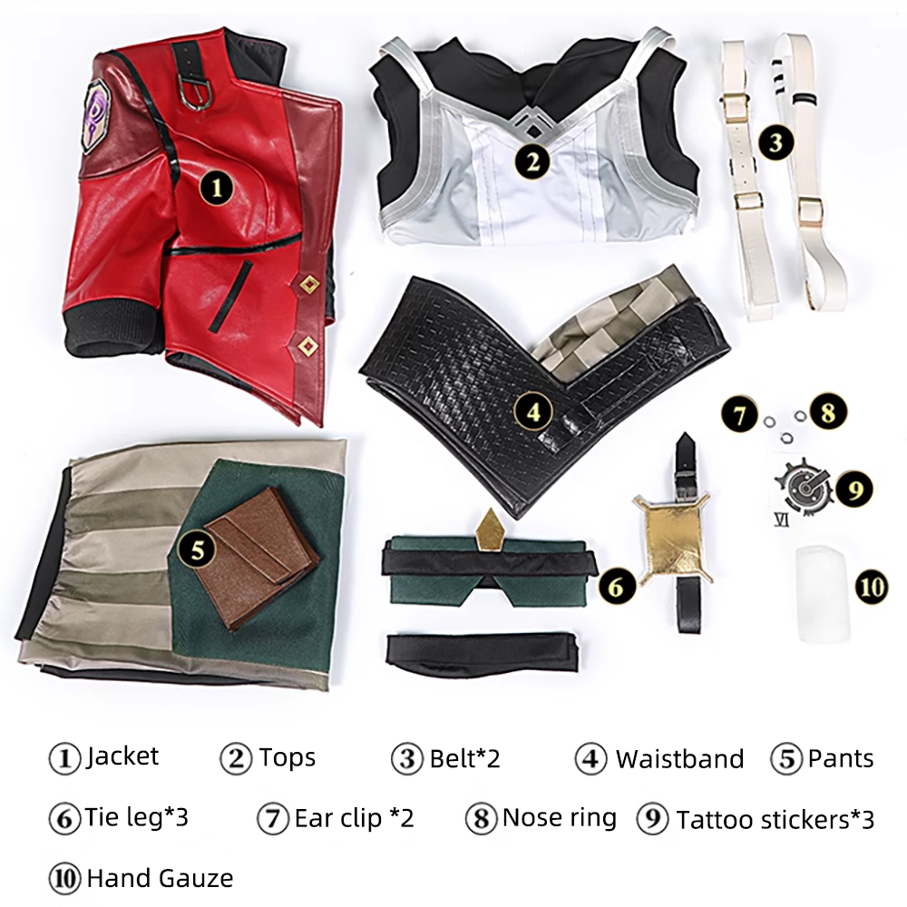 League of Legends Arcane The Piltover Enforcer Vi Cosplay Costume-Cosplay Instrumentality Project