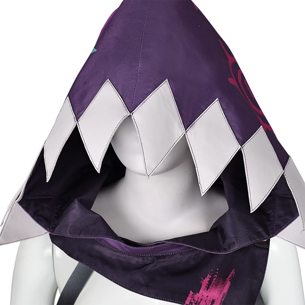 League of Legends LOL Arcane Season 2 Prodigy Jinx New Skin Hood Cosplay Costume