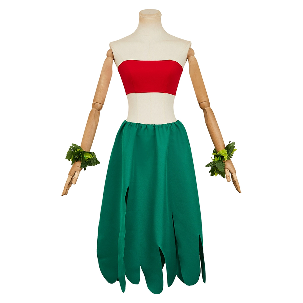 Lilo & Stitch Anime Lilo Pelekai  Hula Dress Up Cosplay Costume