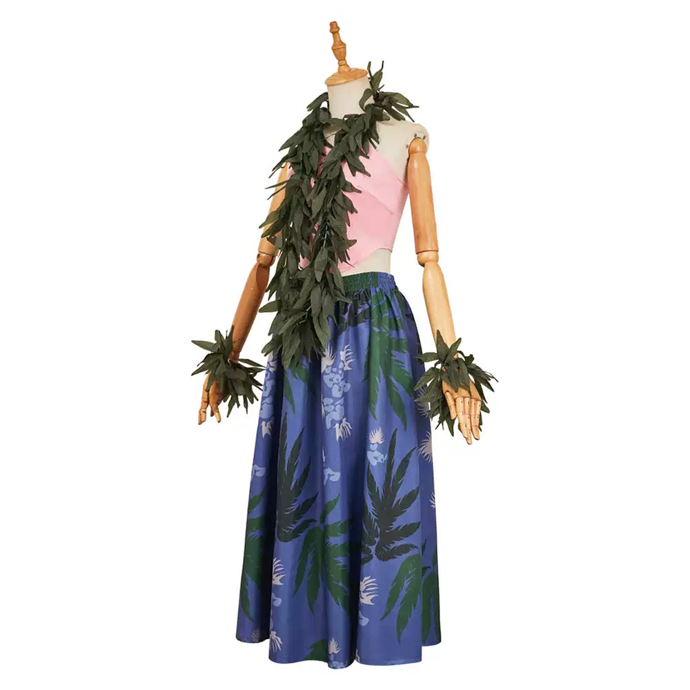 Lilo & Stitch Anime Lilo Pelekai  Hula Dress Up Cosplay Costume