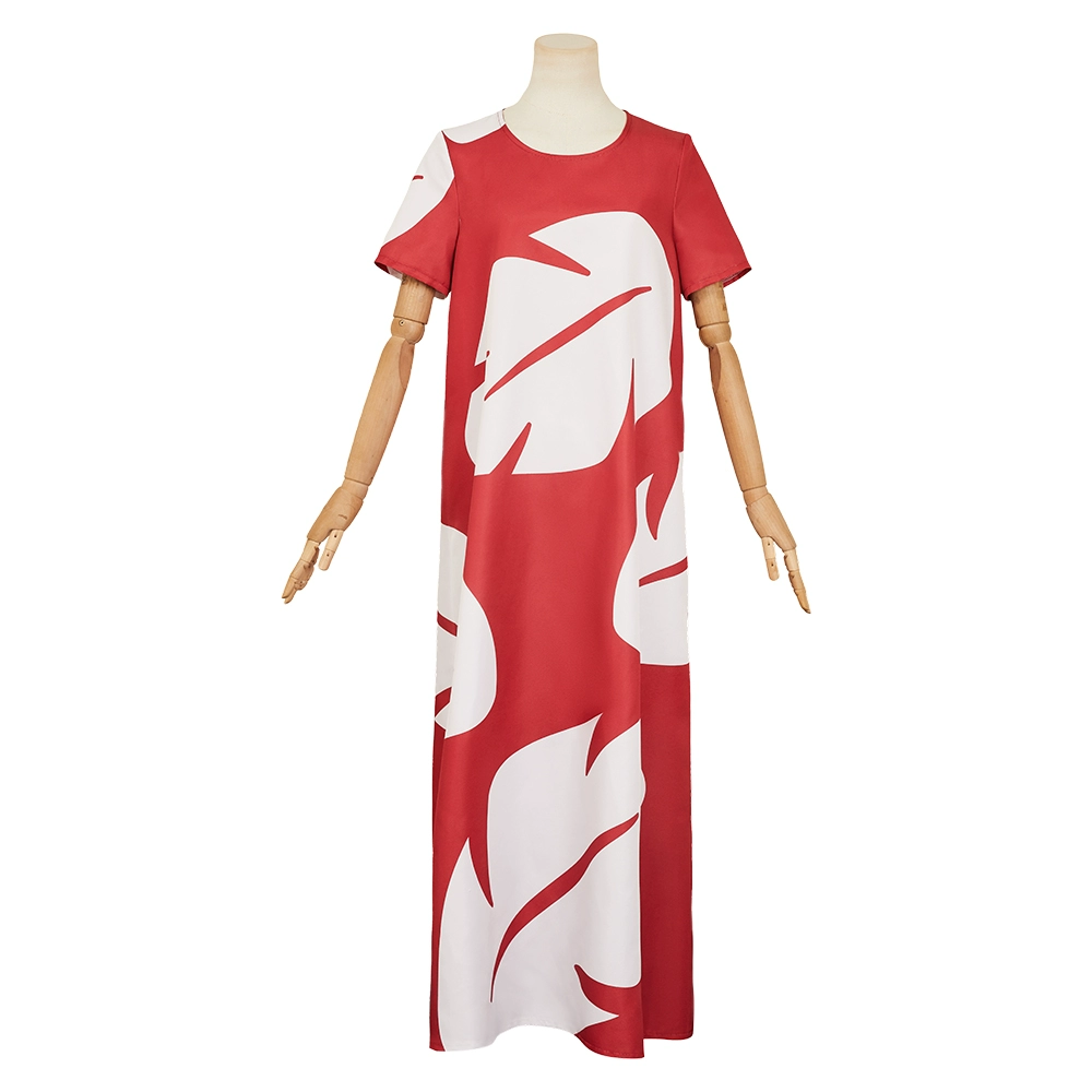 Lilo & Stitch Anime Lilo Pelekai Red Dress Cosplay Costume