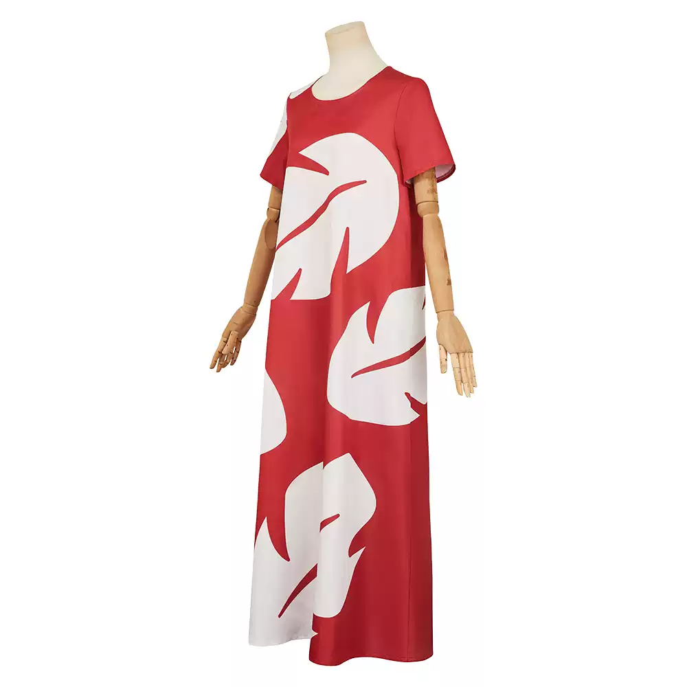 Lilo & Stitch Anime Lilo Pelekai Red Dress Cosplay Costume