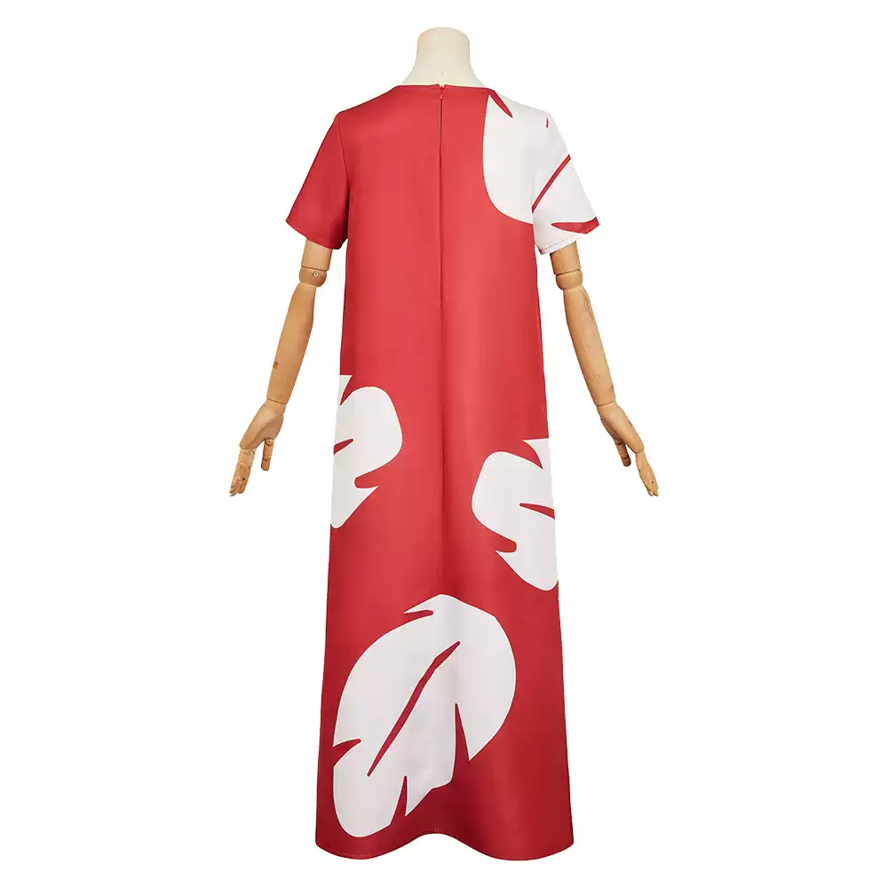 Lilo & Stitch Anime Lilo Pelekai Red Dress Cosplay Costume