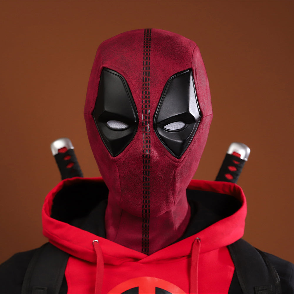Deadpool 3 Deadpool & Wolverine Teenager Deadpool Hoodie Cosplay Costume