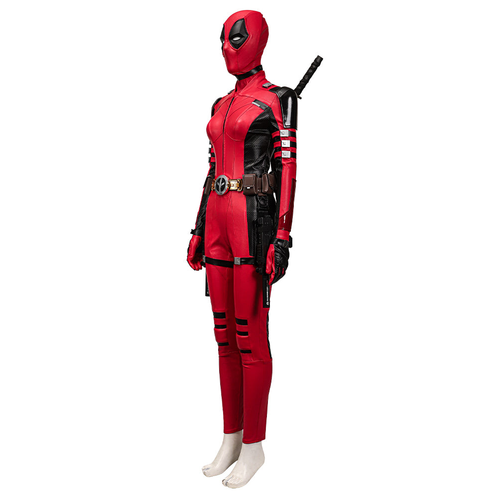Deadpool 3 Deadpool & Wolverine Ladypool Cosplay Costume Premium Edition