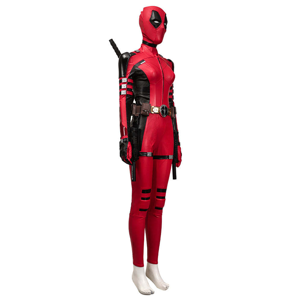 Deadpool 3 Deadpool & Wolverine Ladypool Cosplay Costume Premium Edition