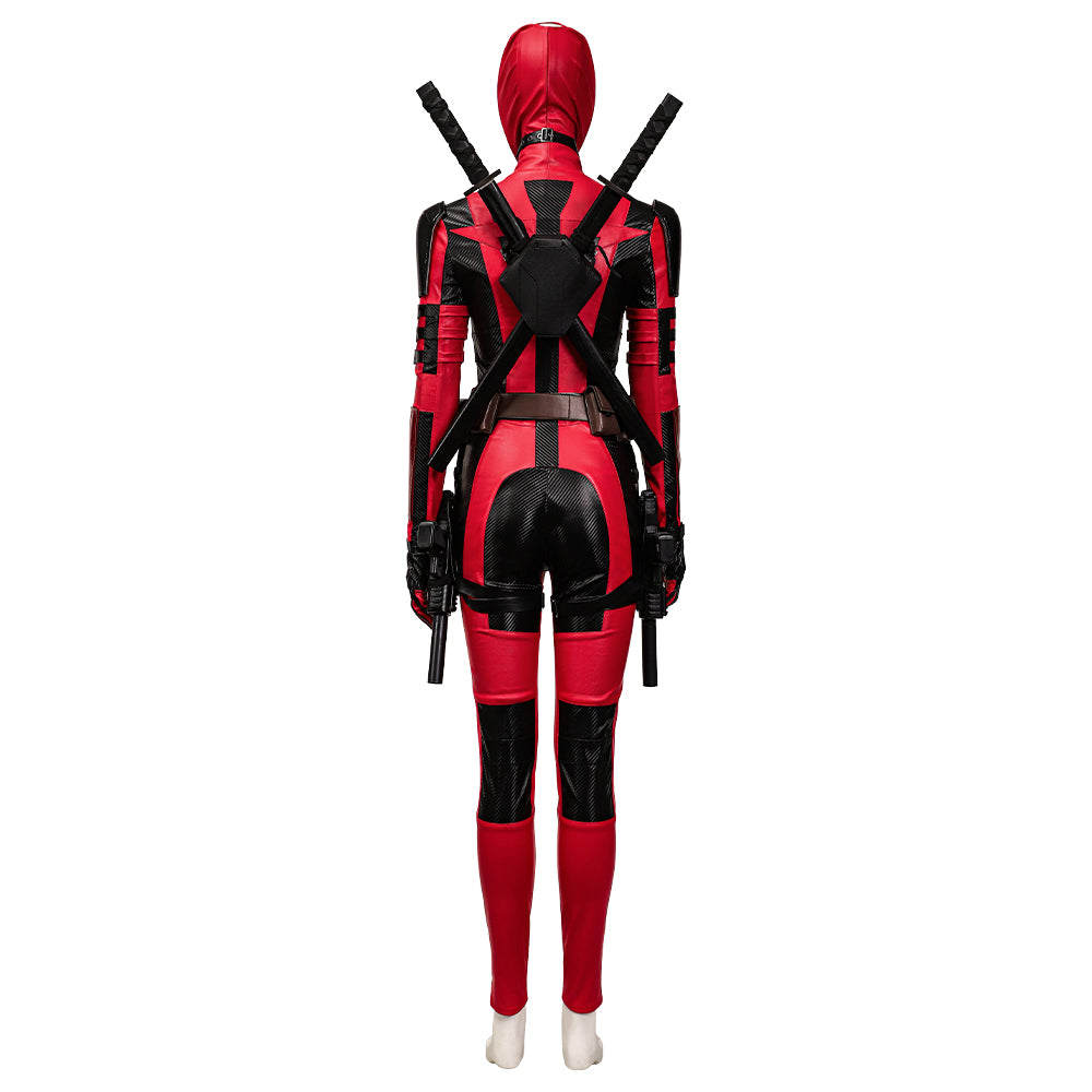Deadpool 3 Deadpool & Wolverine Ladypool Cosplay Costume Premium Edition