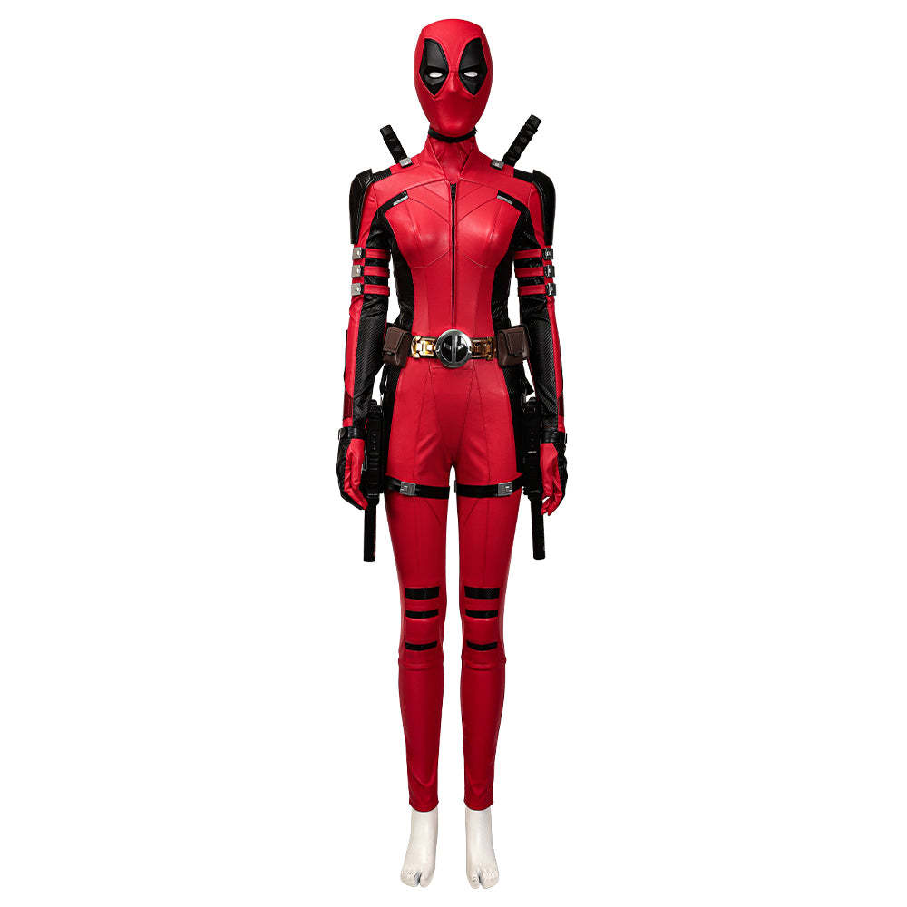 Deadpool 3 Deadpool & Wolverine Ladypool Cosplay Costume Premium Edition