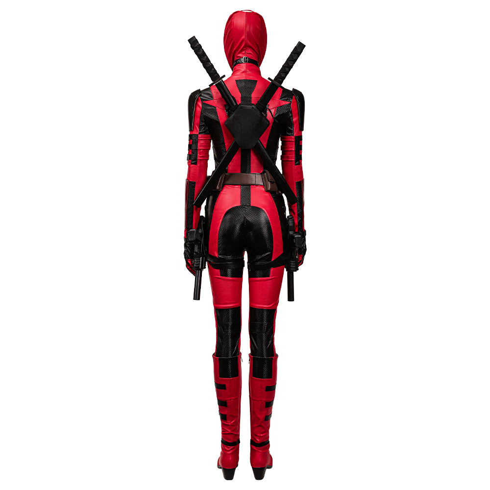 Deadpool 3 Deadpool & Wolverine Ladypool Cosplay Costume Premium Edition