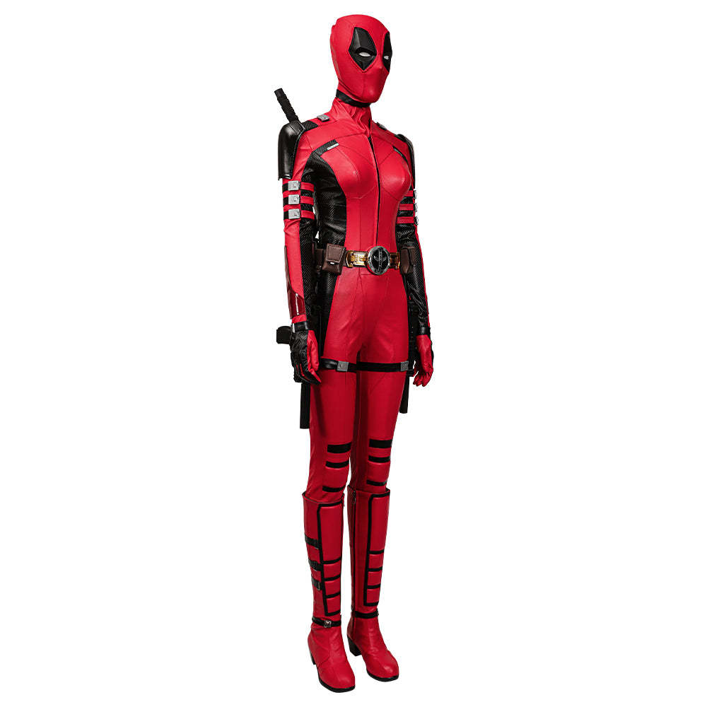 Deadpool 3 Deadpool & Wolverine Ladypool Cosplay Costume Premium Edition