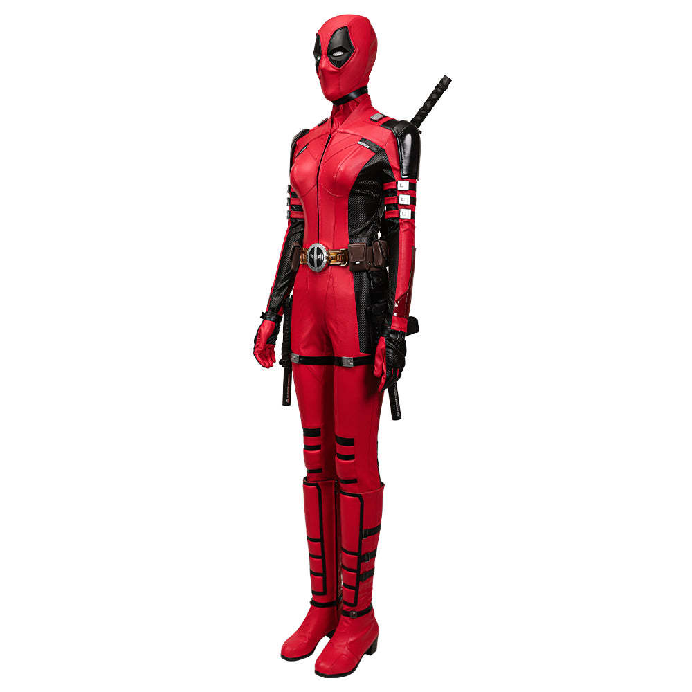 Deadpool 3 Deadpool & Wolverine Ladypool Cosplay Costume Premium Edition