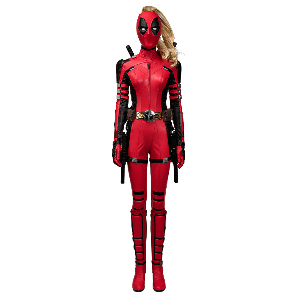 Deadpool 3 Deadpool & Wolverine Ladypool Cosplay Costume Premium Edition