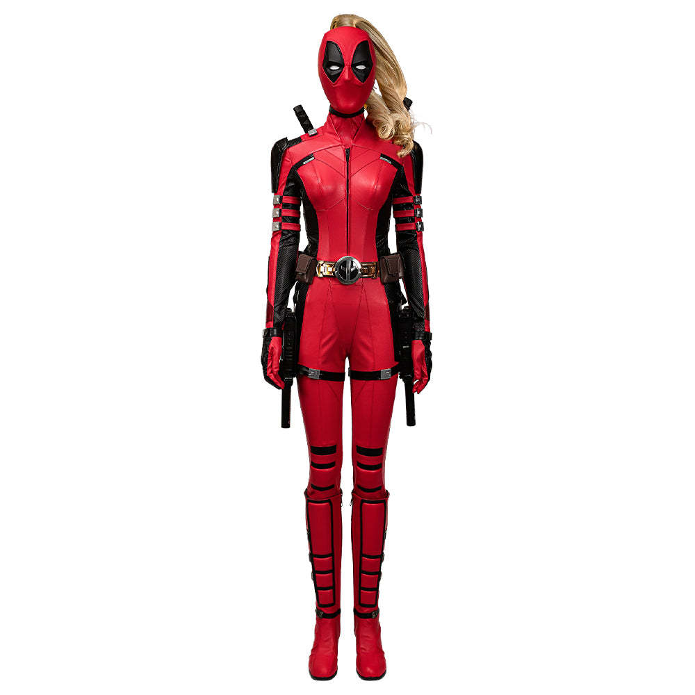 Deadpool 3 Deadpool & Wolverine Ladypool Cosplay Costume Premium Edition