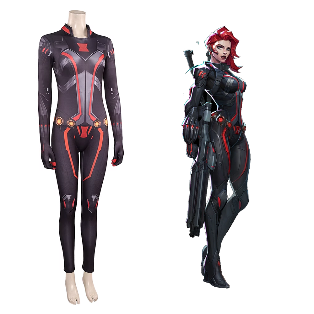 Marvel Rivals Black Widow Cosplay Costume