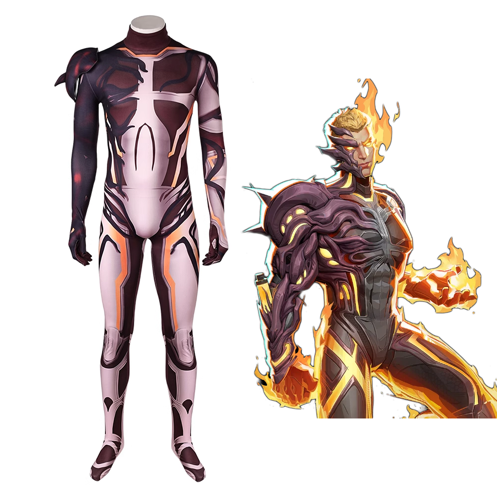 Marvel Rivals Human Torch Negative Zone Cosplay Costume