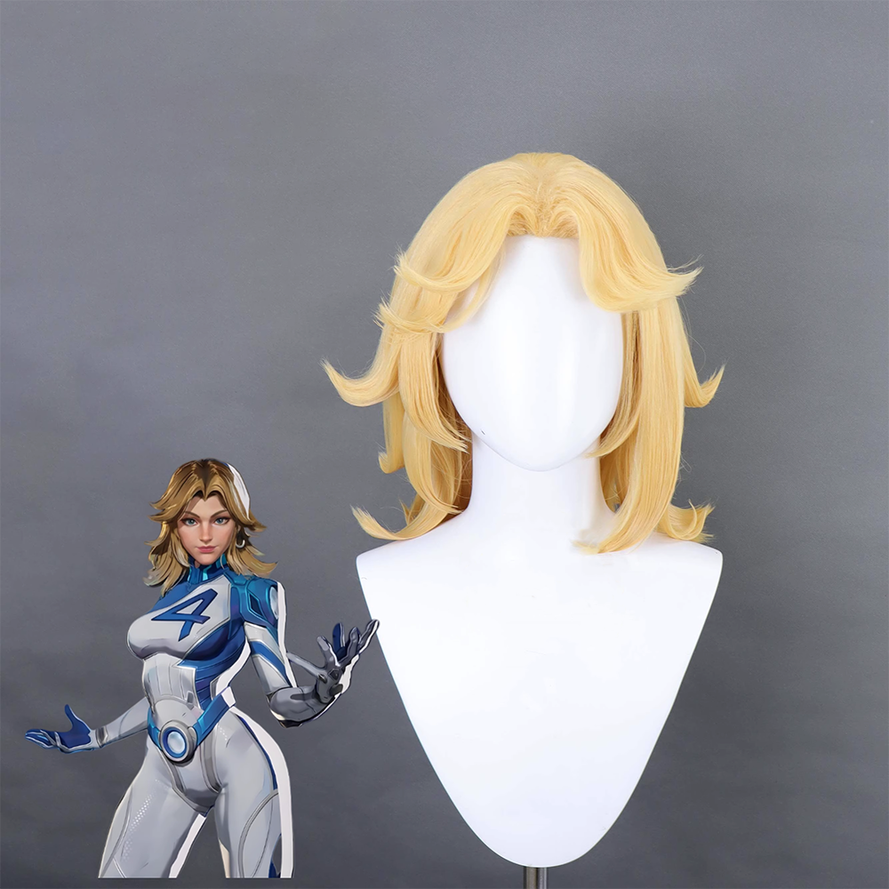 Marvel Rivals Invisible Woman Susan Storm Blonde Cosplay Wig