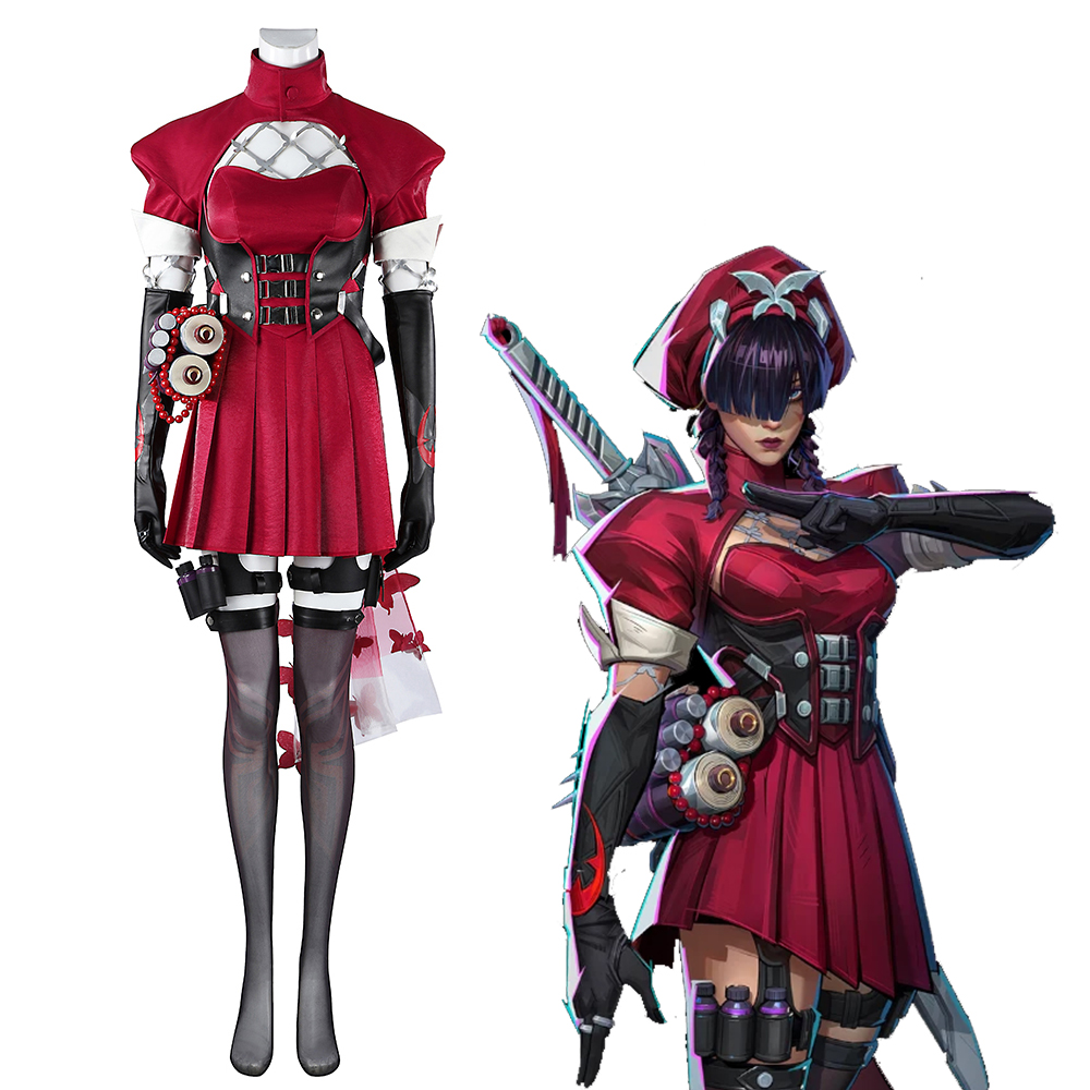 Marvel Rivals Psylocke Blood Kariudo Skin Cosplay Costume