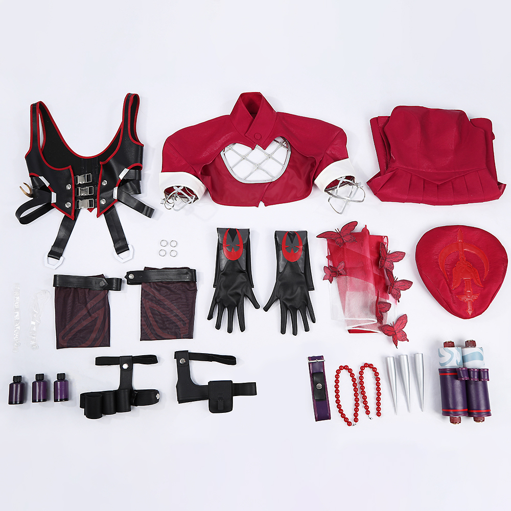 Marvel Rivals Psylocke Blood Kariudo Skin Cosplay Costume