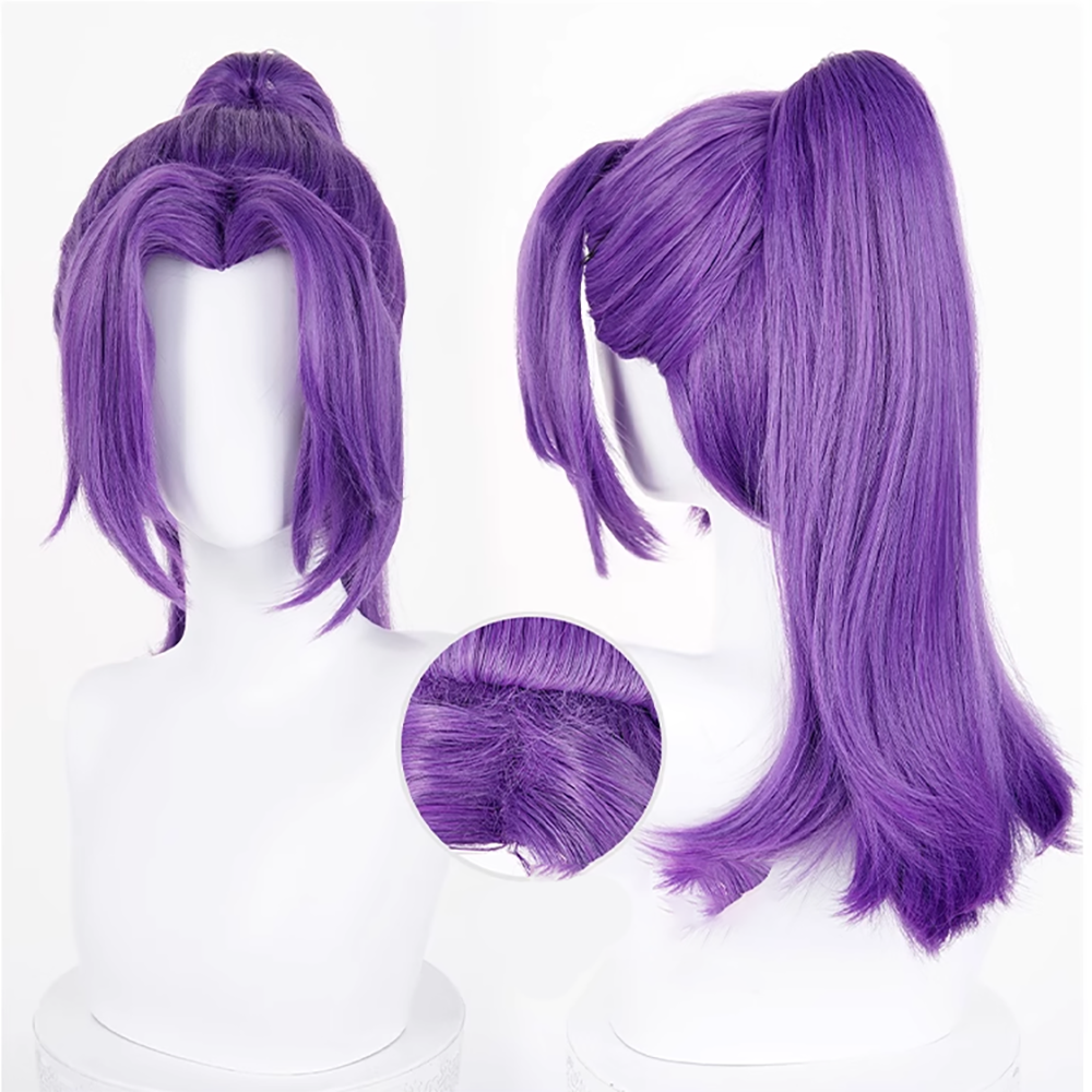 Marvel Rivals Psylocke Purple Cosplay Wig
