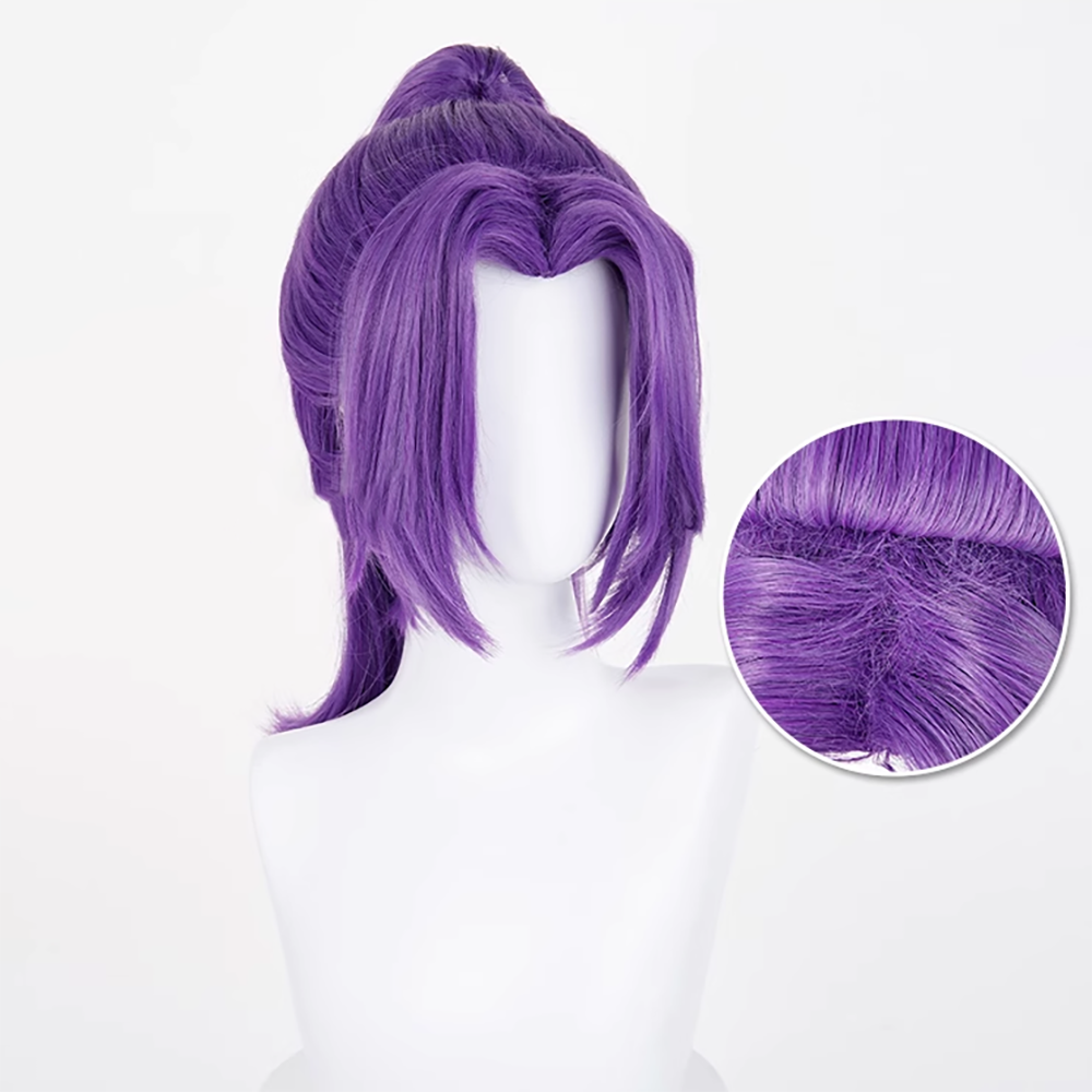 Marvel Rivals Psylocke Purple Cosplay Wig