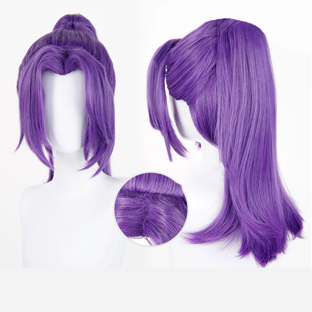 Marvel Rivals Psylocke Purple Cosplay Wig