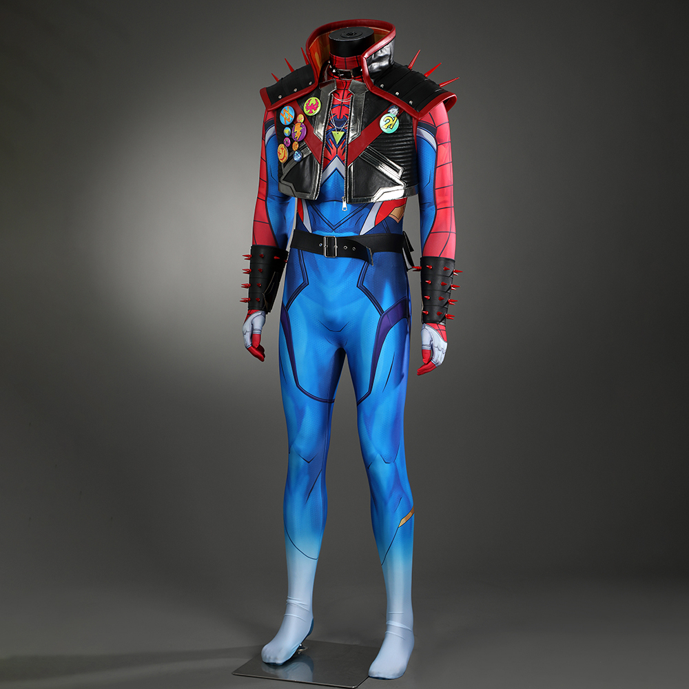 Marvel Rivals Spider Punk 2099 Cosplay Costume