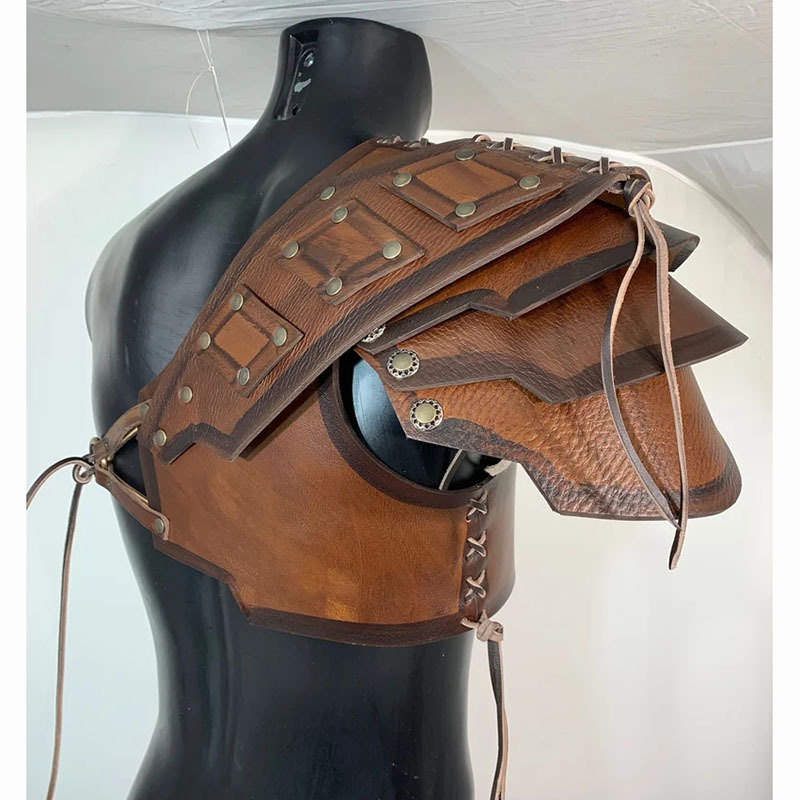 Medieval Viking one shoulder armor knight armor carnival Halloween COSPLAY play props