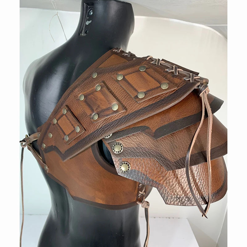 Medieval Viking one shoulder armor knight armor carnival Halloween COSPLAY play props