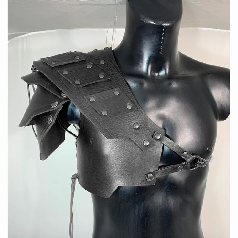 Medieval Viking one shoulder armor knight armor carnival Halloween COSPLAY play props