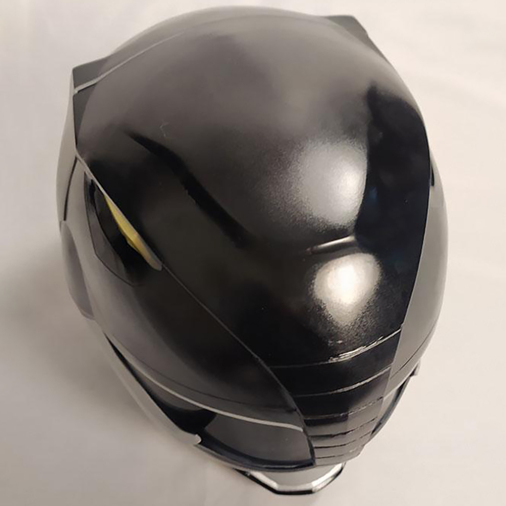 Mighty Morphin Power Rangers Black Ranger Helmet 3D Printed Cosplay ...