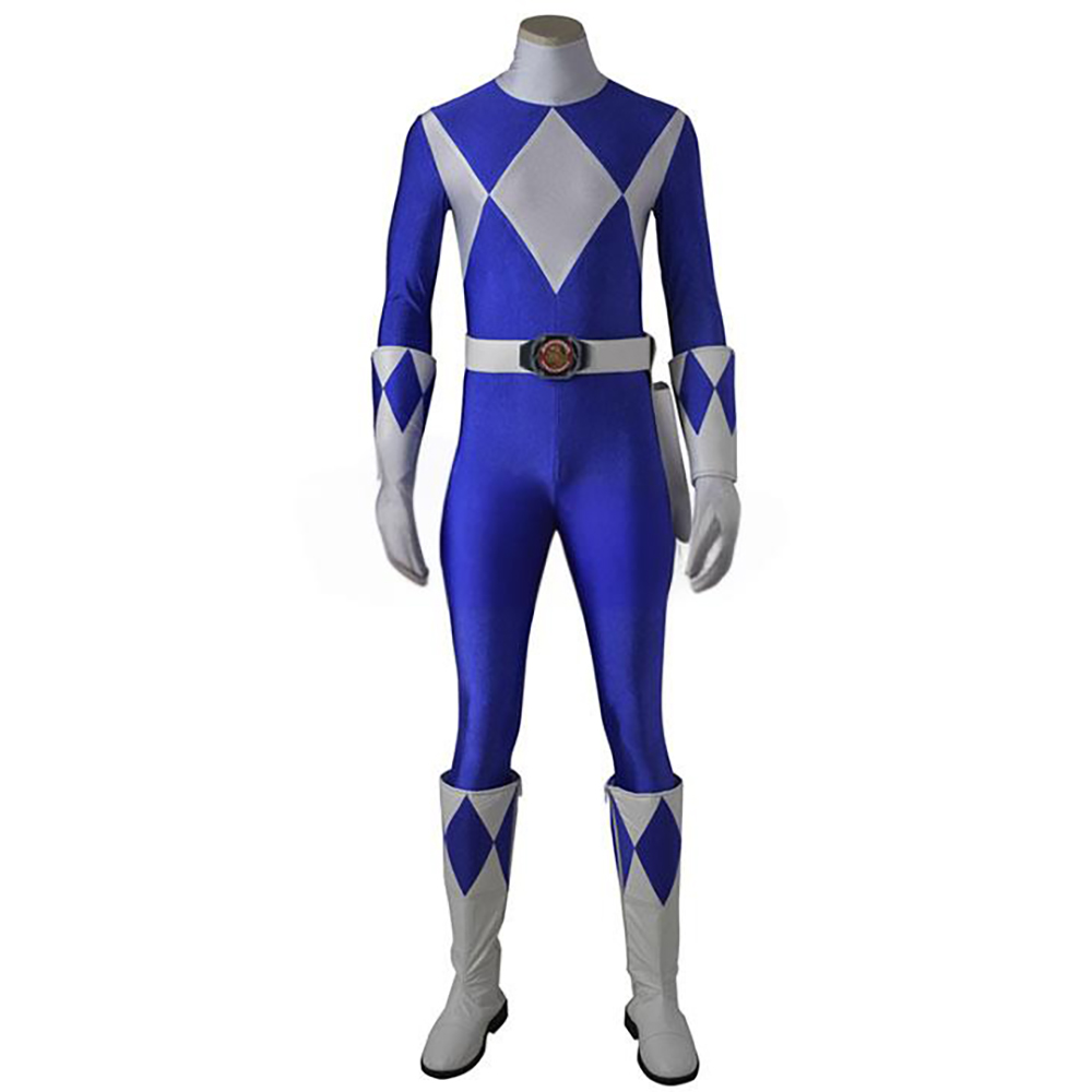 Mighty Morphin Power Rangers Blue Ranger Cosplay Costume