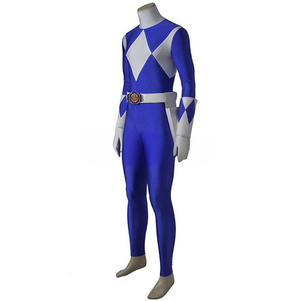Mighty Morphin Power Rangers Blue Ranger Cosplay Costume