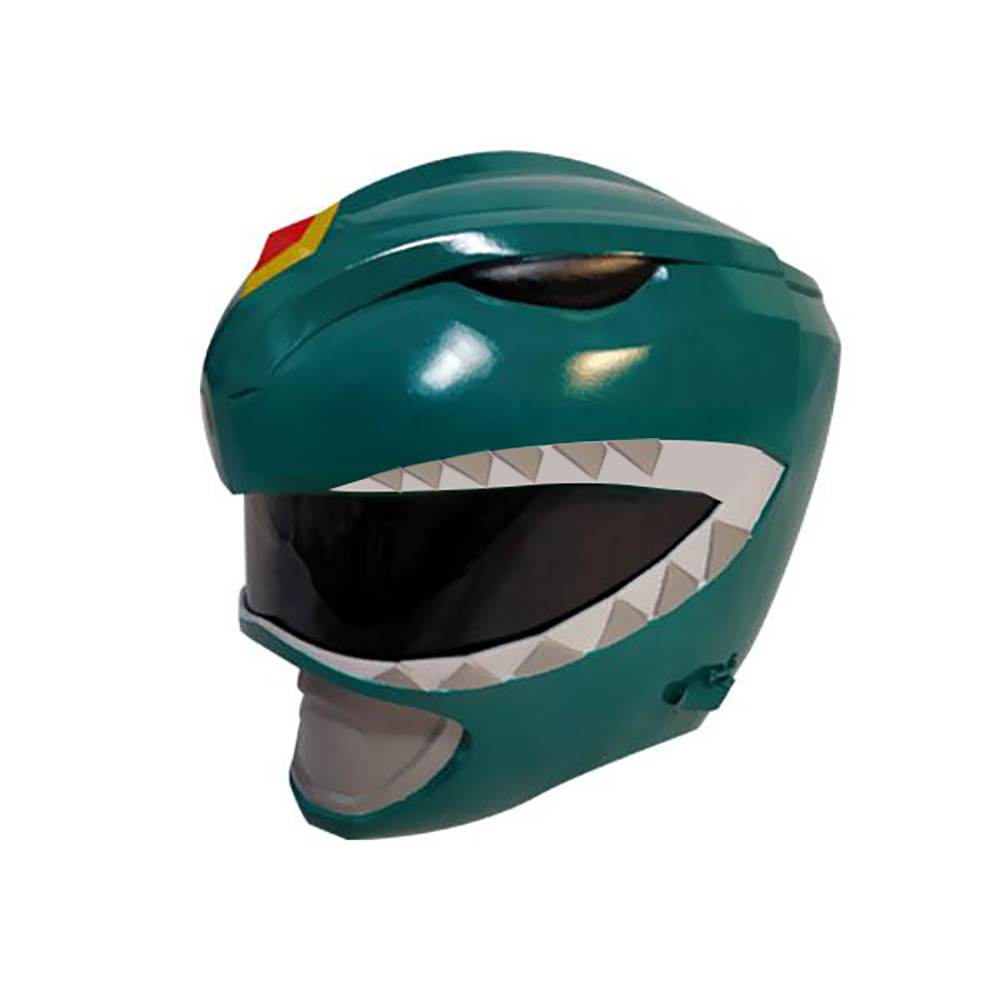 Mighty Morphin Power Rangers Green Ranger Helmet 3D Printed Cosplay Accessory Prop