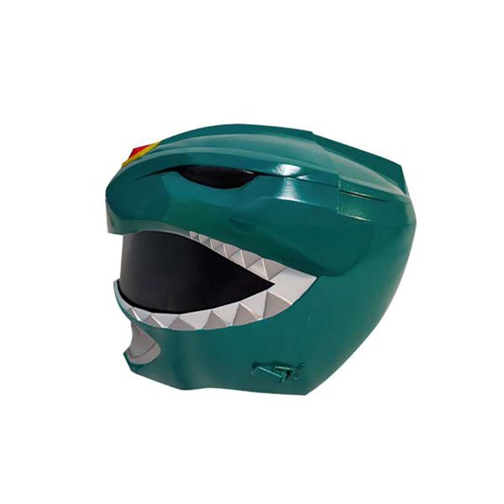 Mighty Morphin Power Rangers Green Ranger Helmet 3D Printed Cosplay Accessory Prop