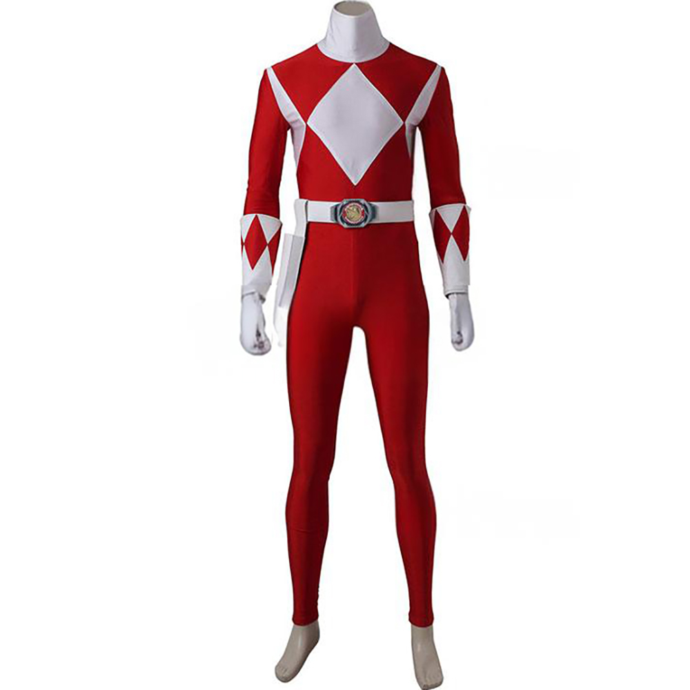 Mighty Morphin Power Rangers Red Ranger Cosplay Costume