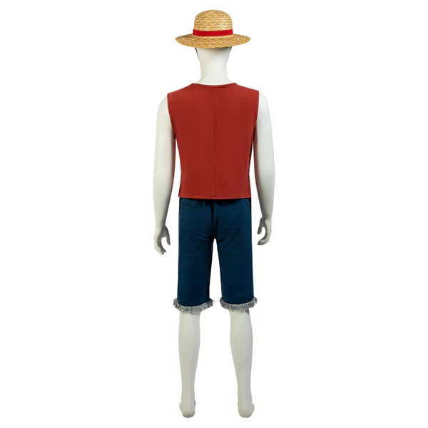 Netflix One Piece Mugiwara Pirates Monkey D. Luffy Cosplay Costume