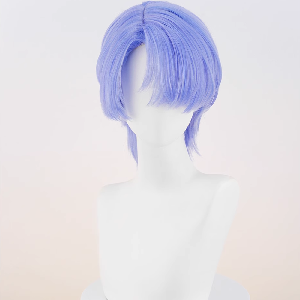 New Panty And Stocking with Garterbelt Brothers Polyester Polyurethane Blue Purple Cosplay Wig