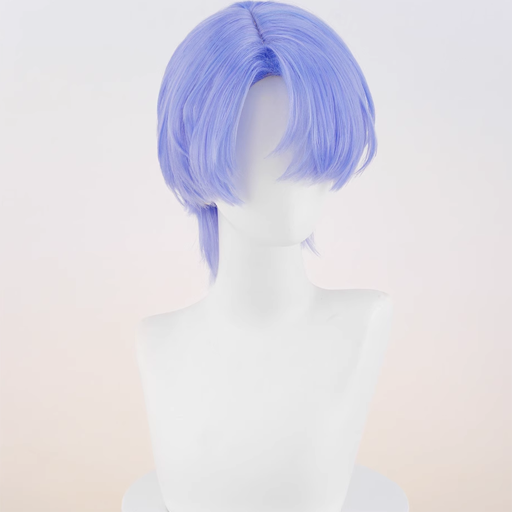 New Panty And Stocking with Garterbelt Brothers Polyester Polyurethane Blue Purple Cosplay Wig