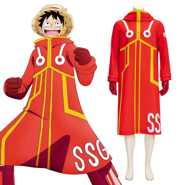 One Piece Egghead Arc Mugiwara Monkey D. Luffy Cosplay Costume