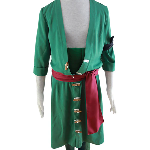 One Piece Roronoa Zoro Green Cosplay Costume